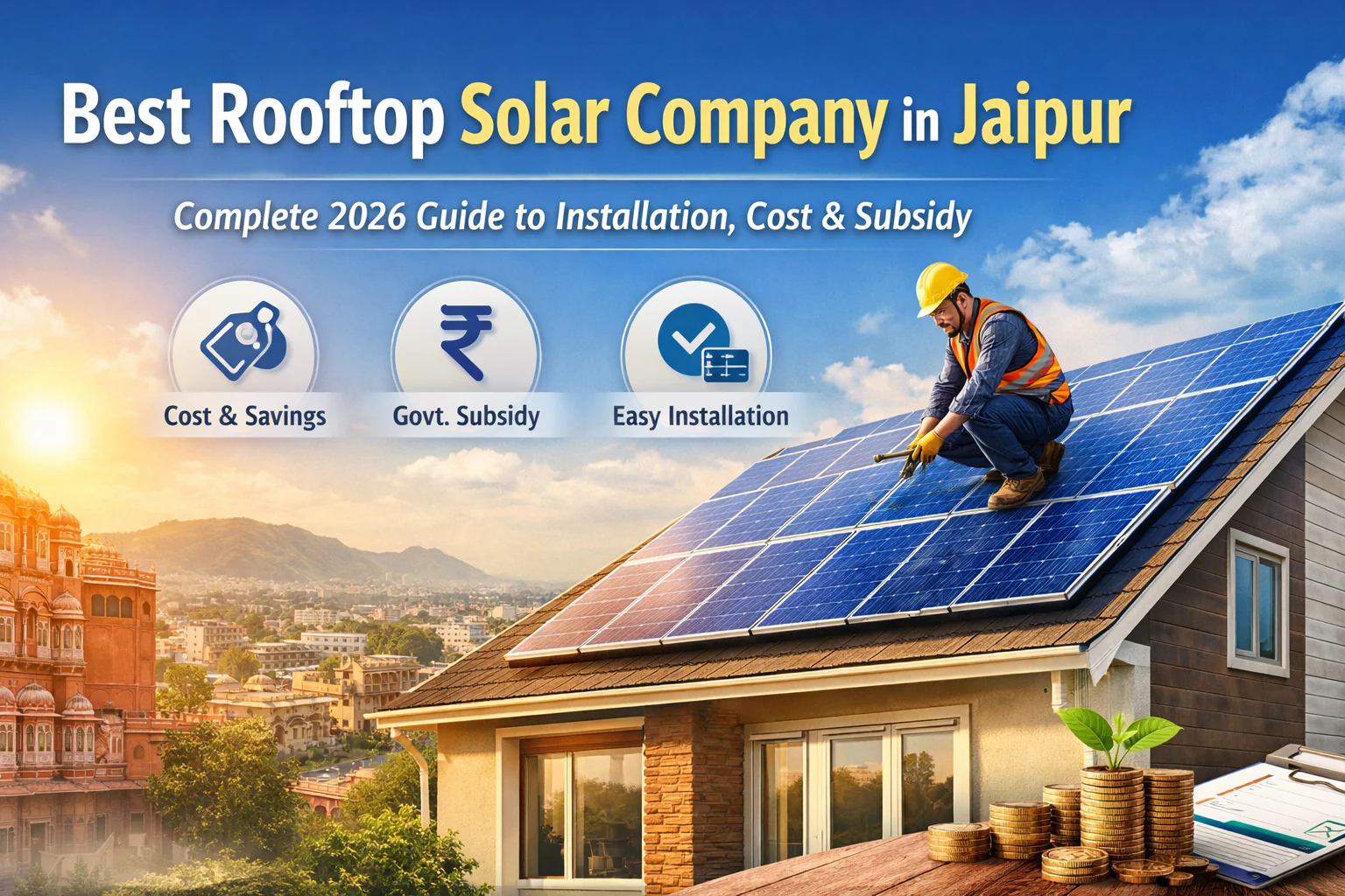 Best Rooftop Solar Company in Jaipur – 2026 rooftop solar installation cost and subsidy guide