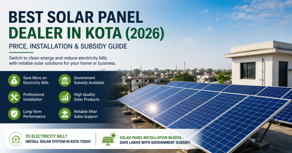 Solar Panel Dealer in Kota rooftop solar installation