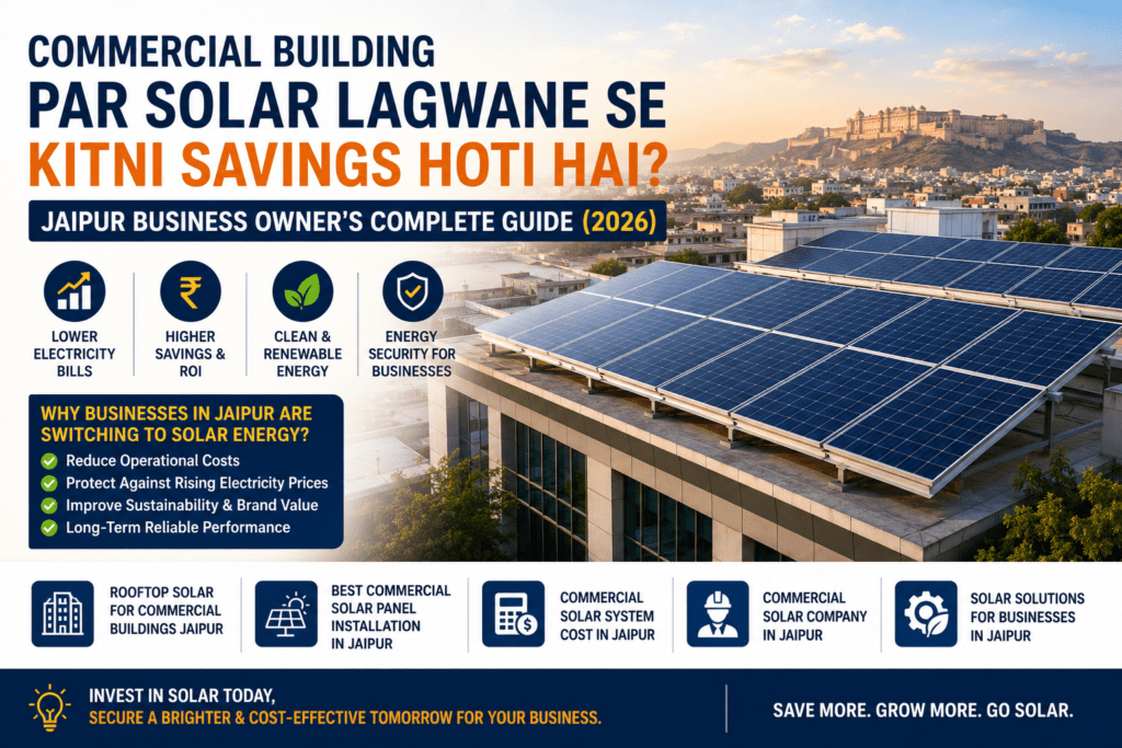 Commercial Solar Panel Installation in Jaipur for Business Buildings